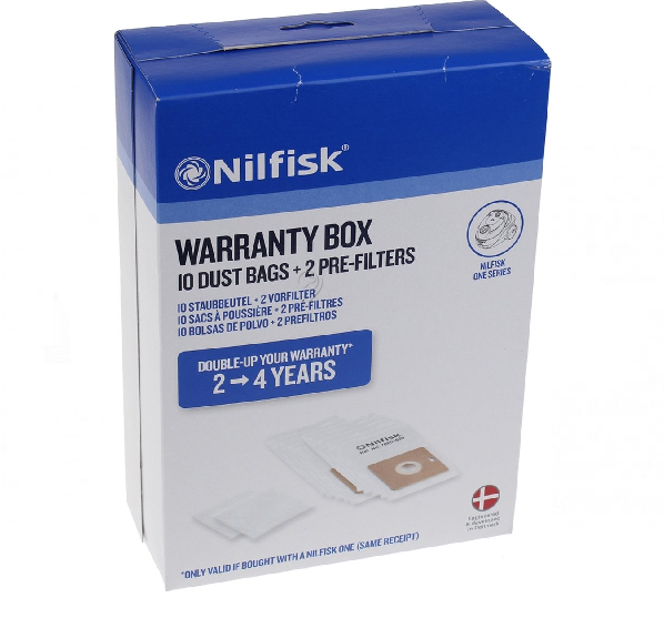 Nilfisk - Sac pentru aspirator Neo Warranty - 10 buc. + 2 filtre - 42000600
