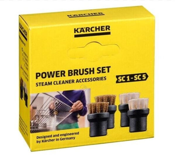 Karcher - Set de perii - pachet de 3 - aparat de curățat cu abur - 28633350 - pentru Curățător cu abur