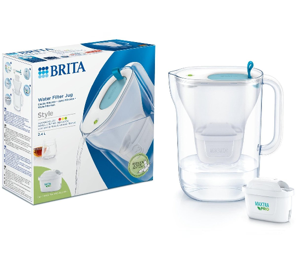 Brita - Filtru de apă în formă de cană led4w mxpro albastru cu ceb - 1051124 - pentru Tratament apă