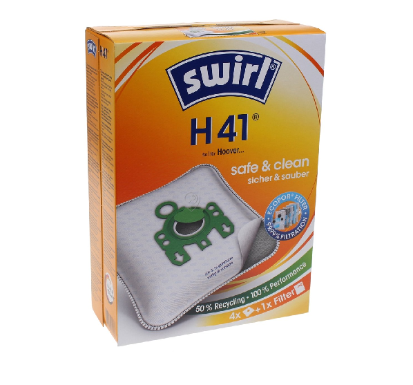 Swirl - Sac pentru aspirator H41 ambalaj 4 buc. ecopor - H41