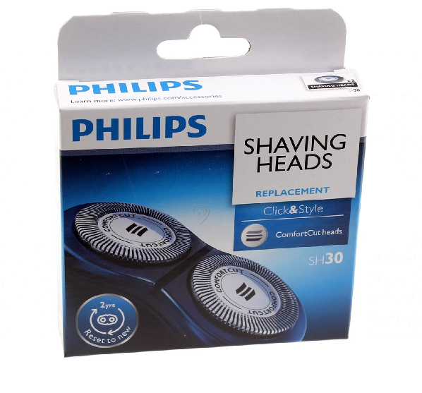 Philips - Capete de bărbierit SH30 click & style S738/20 set de 2 bucăți - 422203625241 - pentru Aparat de ras