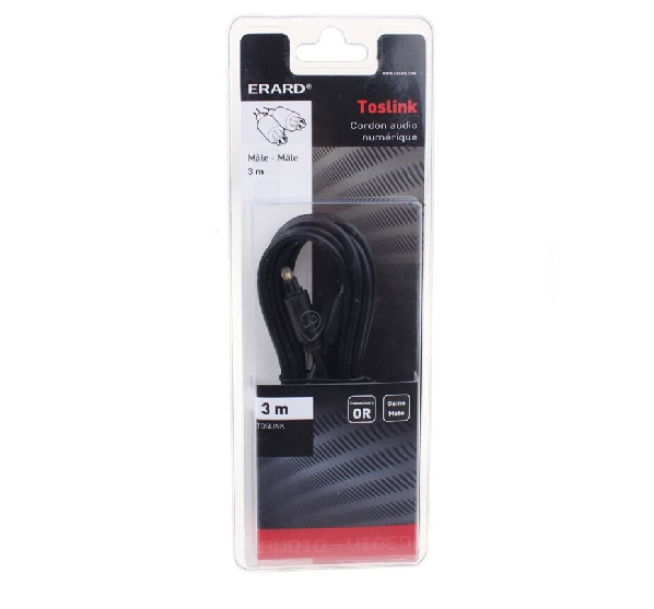 Erard - 2x Cablu optic Toslink - 3m - 721548 - pentru TV/audio/video