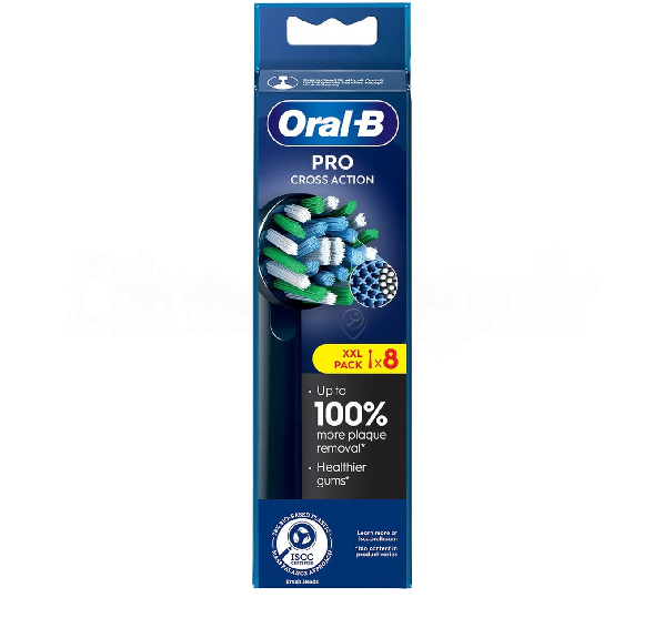 Oral-B - Rezerve periuță de dinți Oral-B Cross Action Black Ref XF 8ct - 8006540893388