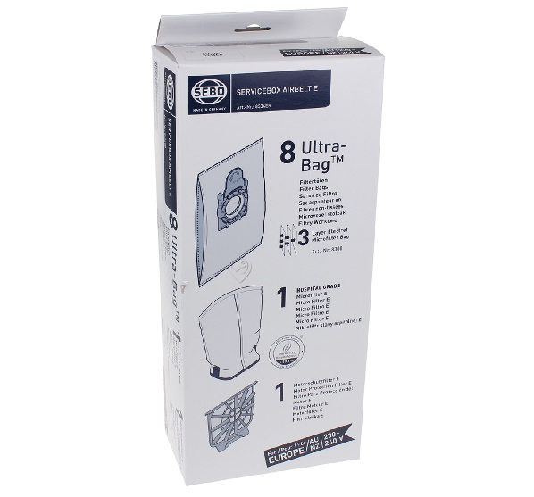 Sebo - Saci pentru aspirator + kit de filtre - seria e - 8334ER