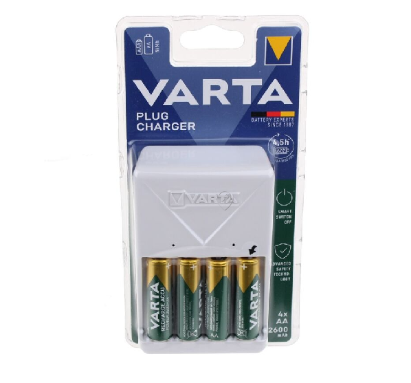 Varta - Încărcător de baterii incl. 4 x AA 2600mAh (iun-2023) - 57657101461
