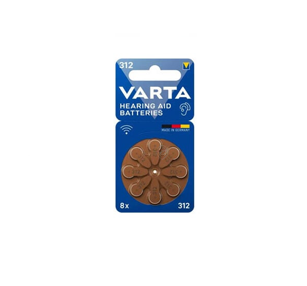 Varta - Baterii pentru aparate auditive - 8x - PR41 312 zinc-aer 1,45V - 24607101418