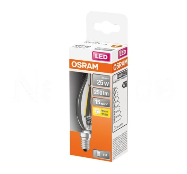 Osram - Lampă cu LED Superstar Classic BA (25) - 2W E14 / 827 - 4058075436640 - pentru Iluminat