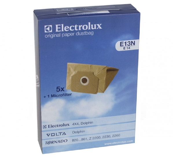 Electrolux - Sac aspirator original z861-z2230 dolphin e 13    5 bucăți + 1 microfiltru - 9001961201 - pentru ELECTROLUX - Z2200