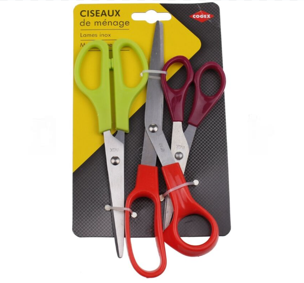 Cogex - Foarfece cu lame din inox, set de 3 piese - pentru bricolaj - 060824