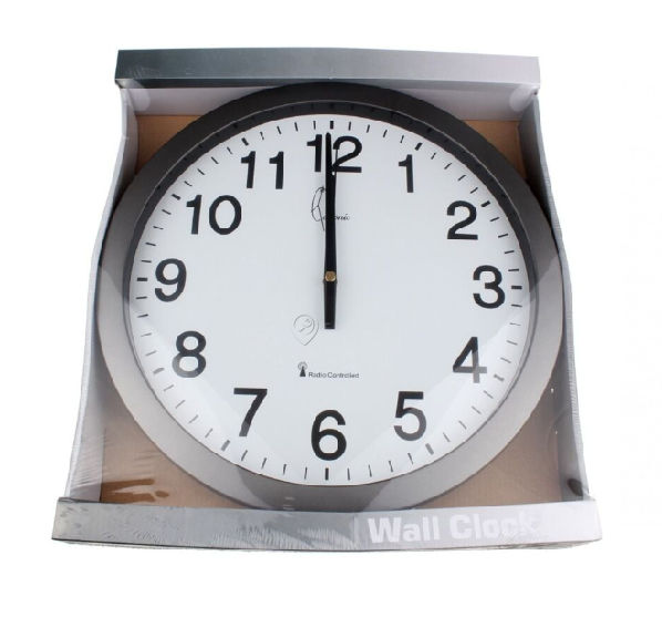 Audiosonic - Ceas de perete controlat prin radio - WR611DCF - pentru TV/audio/video