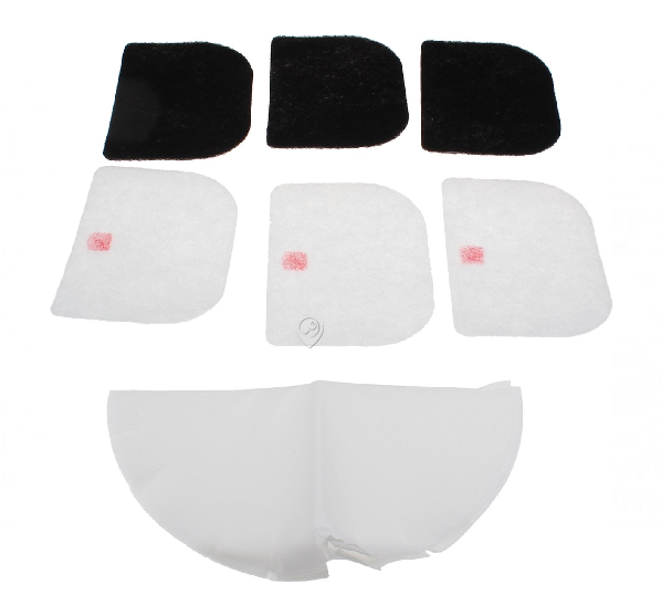 Set de filtre Delonghi (3x filtre de grăsime și 3x filtre de carbon) - 5525101500 - pentru Friteuza