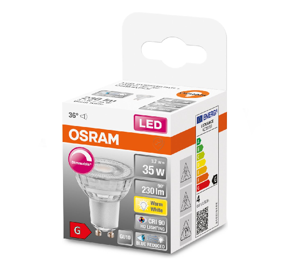 Osram - Lampă LED par16 3,7W/927 230V GU10 FS1 - 4058075613041 - pentru Iluminat