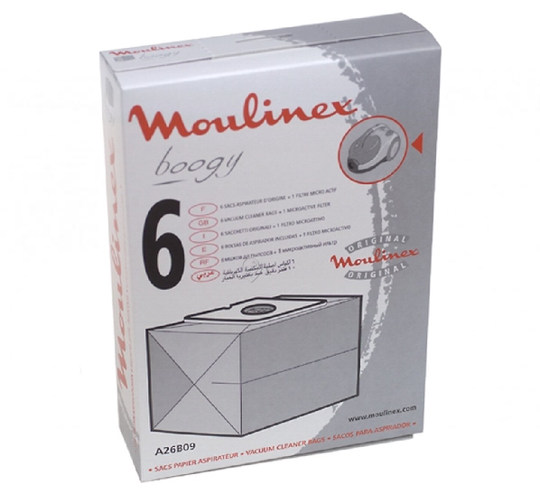 Seb - Sac aspirator Moulinex Boogy/Gimini/Principio/Booly - A26B09 - pentru MOULINEX - BOOGY