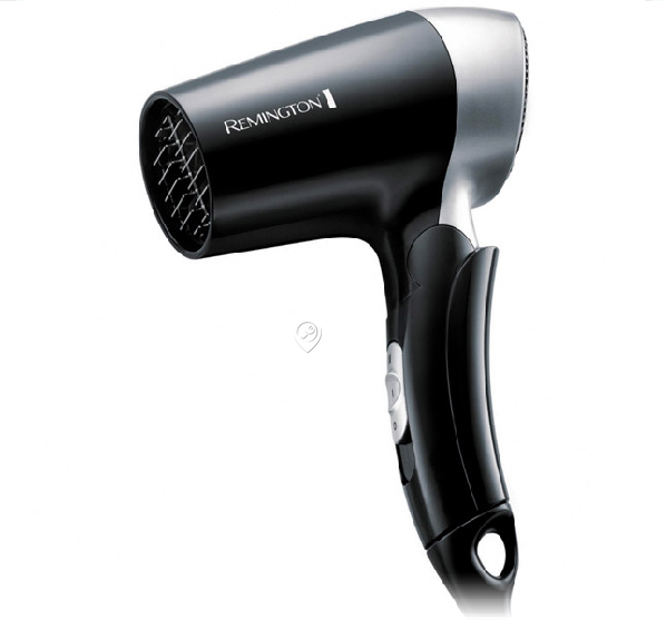 Remington - Uscător de păr 1400 wați - 2 trepte de căldură - negru/argintiu - D2400