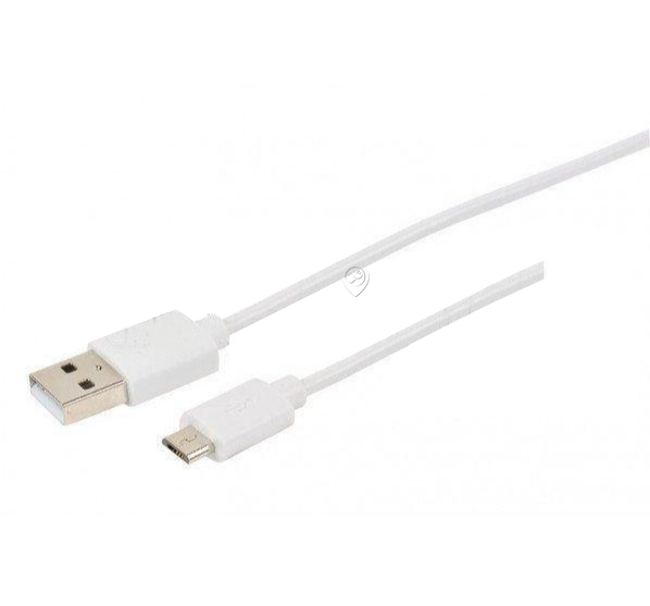 Erard - Cablu Micro USB m / USB m - 2.4A - 1m - alb - 722406 - pentru Telefonie