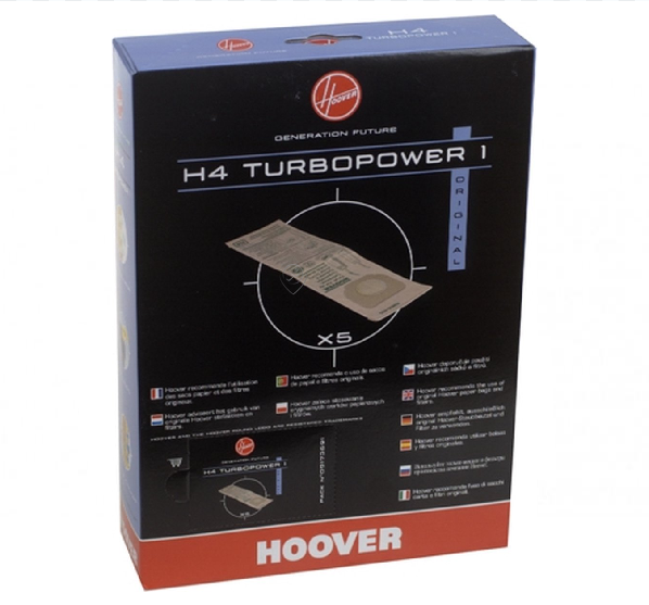 Hoover - Sac de aspirator original h4   5 bucăți - 09173691 - pentru HOOVER - 673431