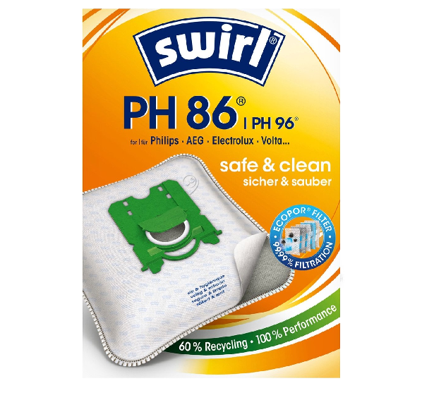 Swirl - Saci de aspirator PH86/96 - 10 bucăți - Ecopor - 6783228