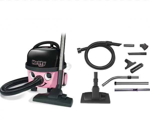 Numatic - Aspirator Hetty Compact Eco HET160 roz cu kit 620W - 6L - HET160