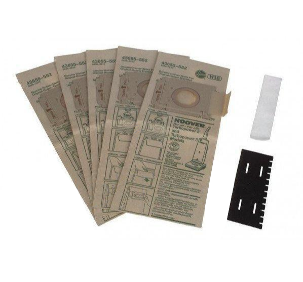 Hoover - Sac aspirator original h18 5 bucăți + filtru motor + filtru aer - 09173709 - pentru HOOVER - H18
