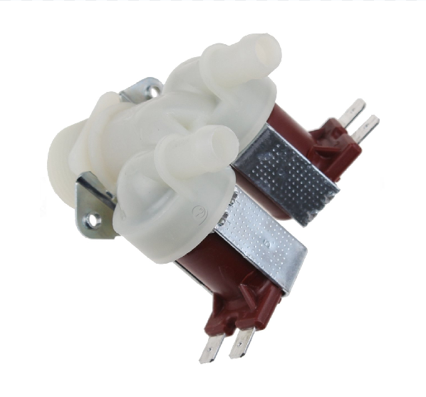 Candy - Supapă de admisie - dublă - dreaptă (180°) - 49046283 - pentru Mașină de spălat haine