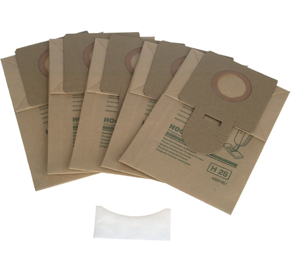 Hoover - Sac de aspirator original s2856 h28 5 bucăți - 09178450 - pentru HOOVER - H28