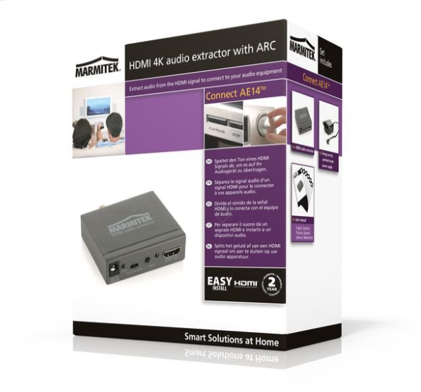 Marmitek - Connect ae14 - extractor audio 4k cu ARC - 08276