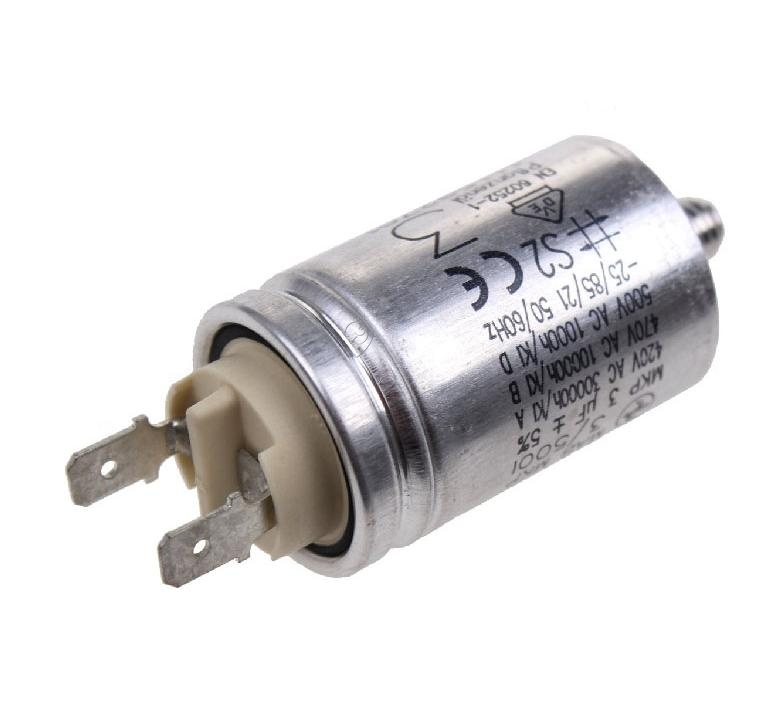 Electrolux - Condensator 3µF 450 V - 1115927012 - pentru Uscător de haine