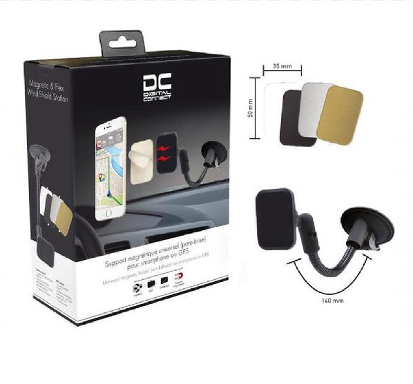 Erard - Suport magnetic universal pentru smartphone sau GPS - parbriz - 726155 - pentru Telefonie