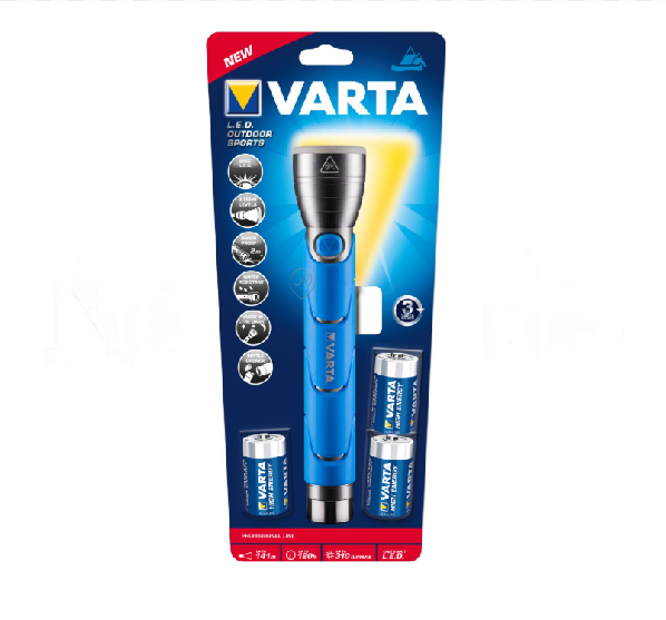 Varta - Lanternă LED 310lm desfăcător de sticle pentru sporturi în aer liber, albastră 3c - 18629101421 - pentru Iluminat