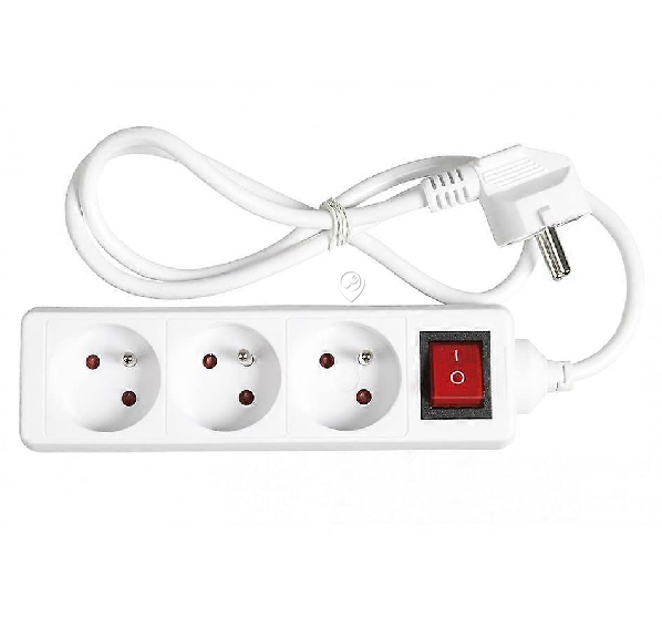 Expert-line - Prelungitor alb cu cablu 3x16A, comutator 1,5m - 486831