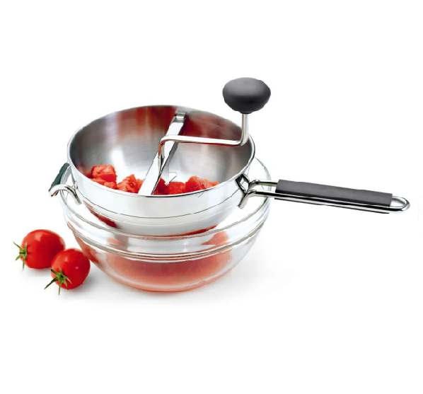 Cuisipro - sită pentru piureuri / pasator "deluxe" cu 3 discuri ø 22 cm - 746479 - pentru Plită/Cuptor