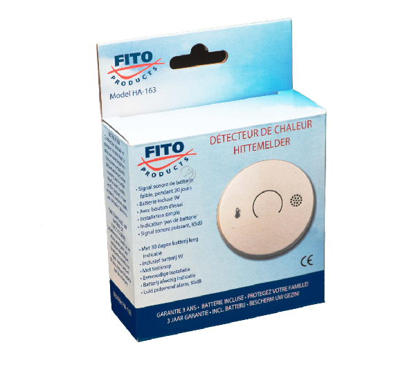 Fito - detector de căldură incl. baterie de 9V, durată de viață 1 an - HA163