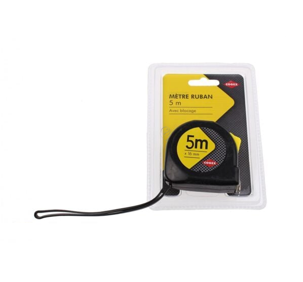 Cogex - Ruletă cu sistem de blocare - 5mx16mm - 046577