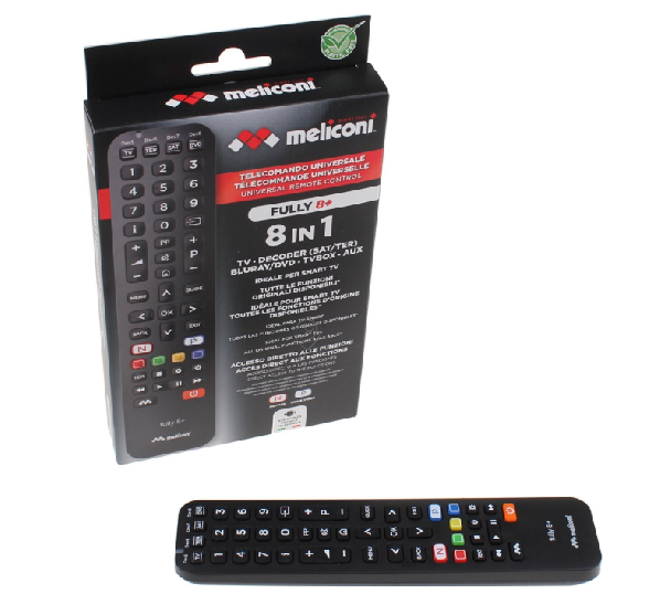 Meliconi - Telecomandă - fully 8 in 1 - 808014 - pentru TV/audio/video