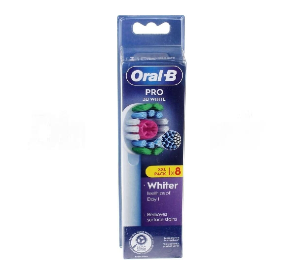 Oral-B - Rezerve capete periute de dinti Oral-B 3D White Refill XF 8 bucăți - 8006540894620 - pentru Periuță de dinți electrică