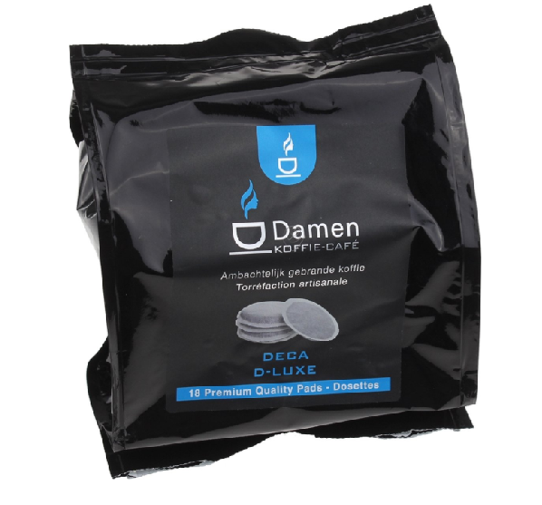 Cafea Damen decofeinizată d-luxe pernuțe - 18 pad-uri - DK008