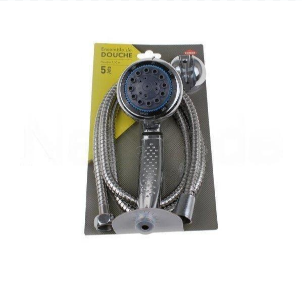 Cogex - Cap de duș / duș de mână - furtun flexibil de 1,50 m + suport - 647427