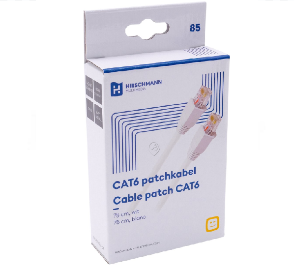 Hirschmann - Inkab5 - Cablu retea patch Cat6 RJ45 75cm - 695020815