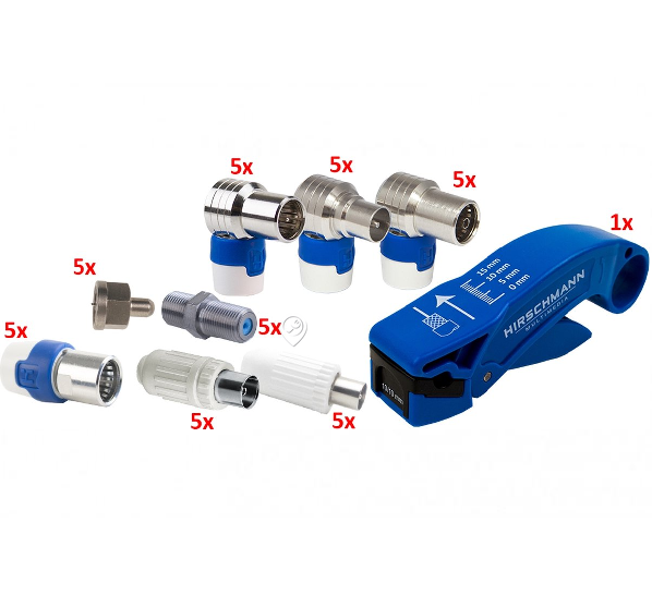 Hirschmann - Set de actualizare cutie conector - 695020550 - pentru TV/audio/video