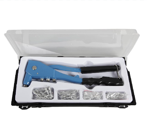 Cogex - Cutie cu clește de nituit și nituri oarbe 250 mm 4 duze de la 2,4 la 4 - 22126