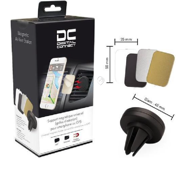 Erard - Grilă de ventilație suport - magnetică universală - 736156 - pentru Telefonie