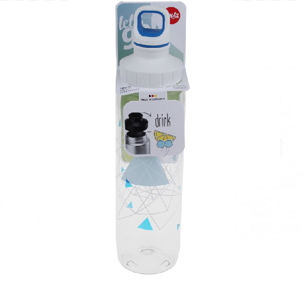 Emsa - Sticla Drink2go tritan - decor geometrie 0,7l sc - 518308 - pentru Aparat preparare bauturi carbogazoase