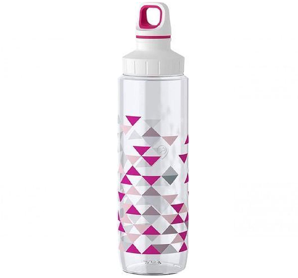 Emsa - Sticla Drink2go tritan - decor triunghi 0,7l s - 518306 - pentru Aparat preparare bauturi carbogazoase