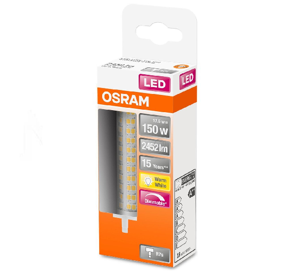 Osram - Bec LED Star Line R7s (150) 118mm - 17.5W / 827 - dimabil - 4058075432574 - pentru Iluminat