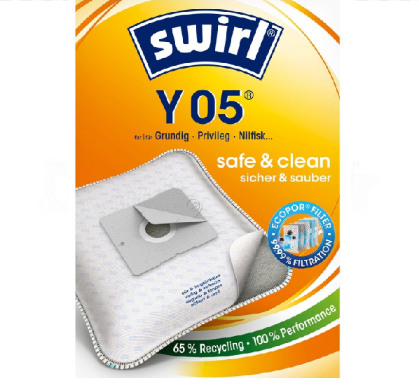 Swirl - Sac de aspirator y05 - 10 bucăți - ecopor - 6783231