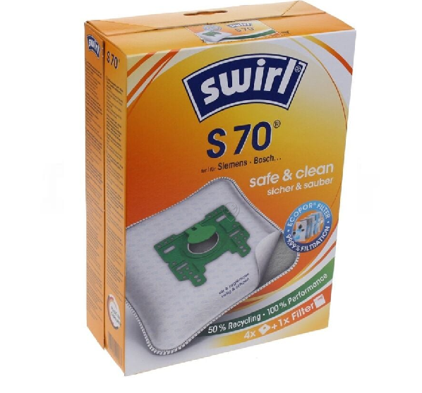 Swirl - Sac aspirator S70 pachet 4 bucăți - S70