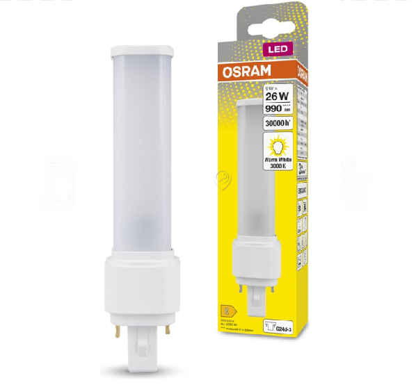 Osram - Dulux d (26w) LED-10w / 830 - 230v - EMG24d-3 - 4058075558564 - pentru Iluminat