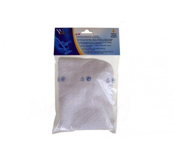 Wpro - PROSOP BUMBAC PT. APARAT DE CURATAT CU ABURI, 15x15cm (x3) + 29x39,5cm (x2) - 481281728513 - pentru Aspirator POLTI - LECOASPIRA 705