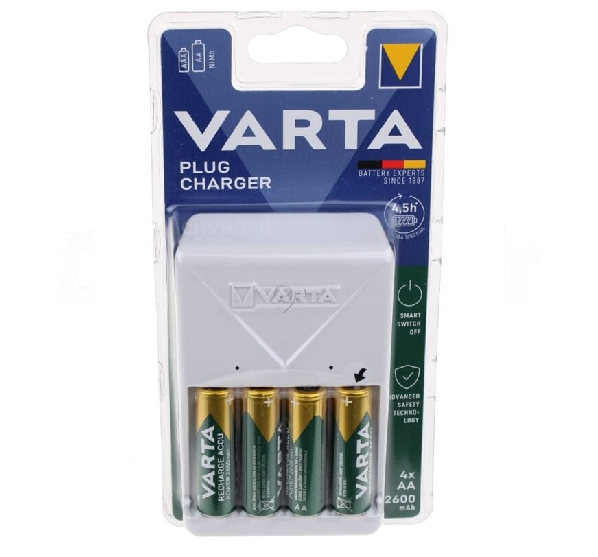 Varta - Încărcător de baterii incl. 4 x AA 2600mAh (iun-2023) - 57657101461