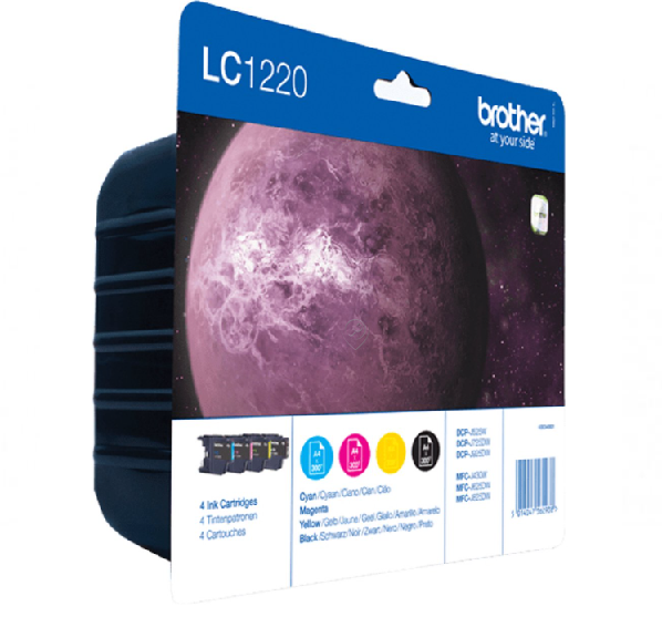 Pachet Cartus cerneala Brother LC-1220 negru/color - LC1220VALBP